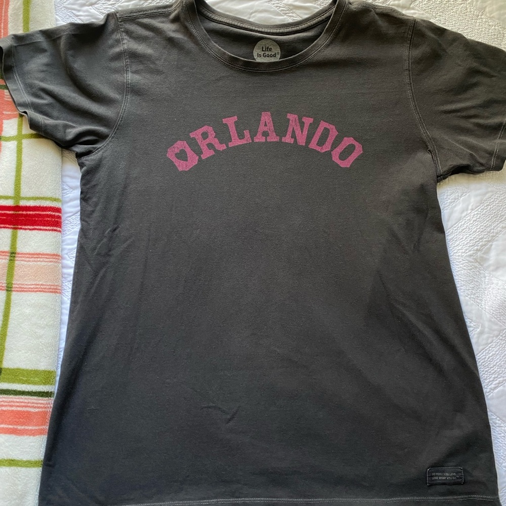 Life Is Good Orlando graphic tshirt